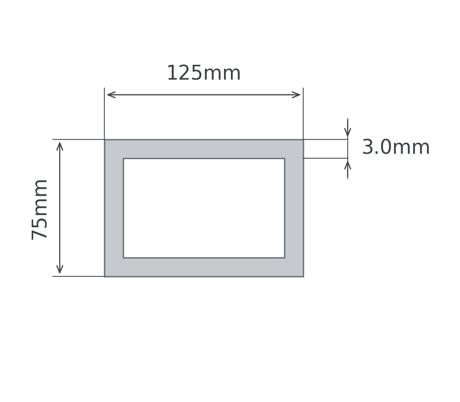 125x75x3.0mm - Custom Cut to Length | NZ Shipping - OFFCUTSNZ